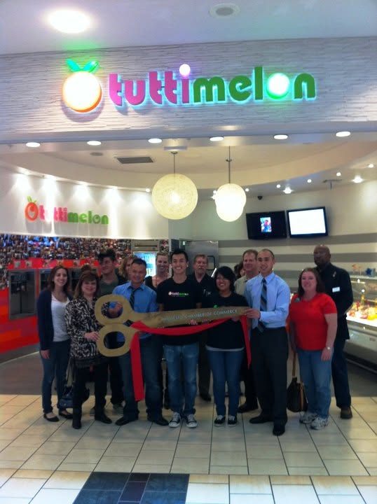 Chamber of Commerce ribbon cutting at Tuttimelon Modesto